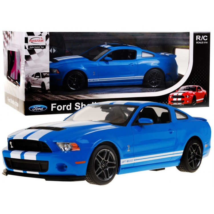 RC autíčko Ford Shelby Mustang GT500 modré 1:14 RASTAR